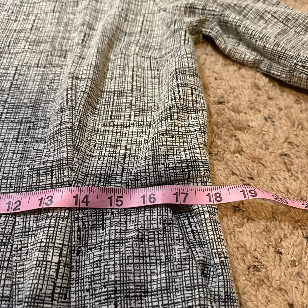 Women's Lands' End Black White Plaid Dress 14 - Picture 3 of 11